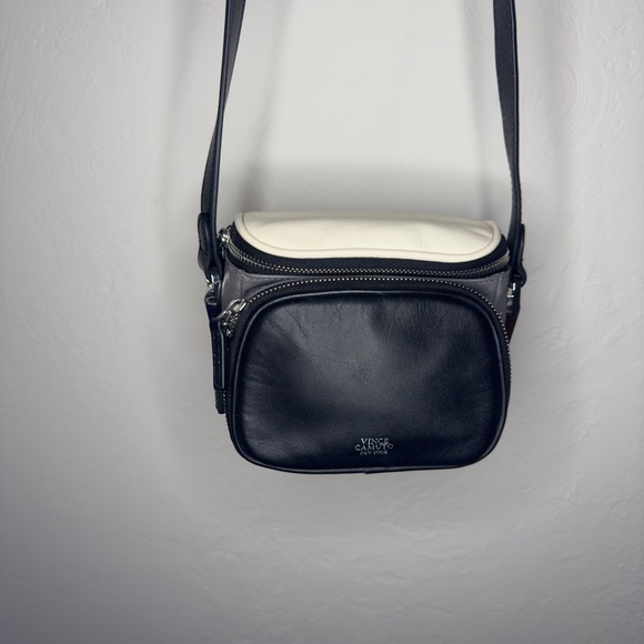 VINCE CAMUTO COLOR BLOCK CAMERA CROSSBODY BAG - Picture 1 of 4